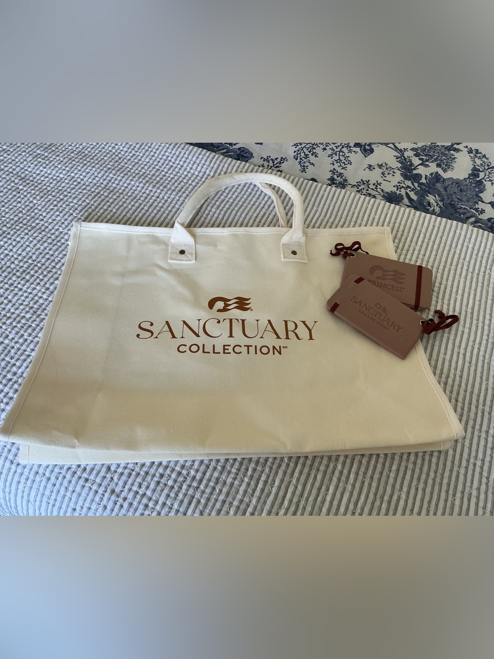 Princess cruise The Sanctuary canvas tote bag
